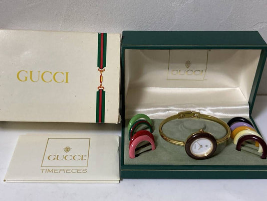 Gucci Change Bezel Watch 1100-L with Box