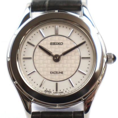Seiko 4J40-0AA0 Exceline White Dial Watch QZ