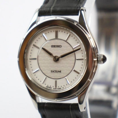 Seiko 4J40-0AA0 Exceline White Dial Watch QZ