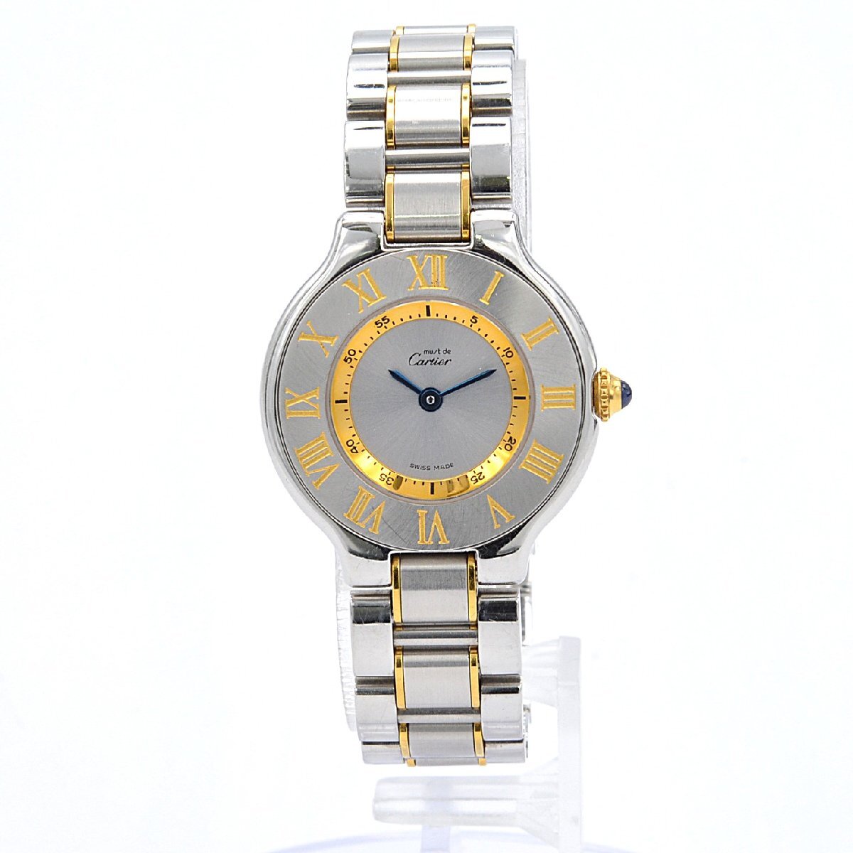 CARTIER 1340 Must 21 Vantianne W10073R6 Quartz Stainless Steel Silver Dial Women's Watch Vintage Pre-owned with Storage Box