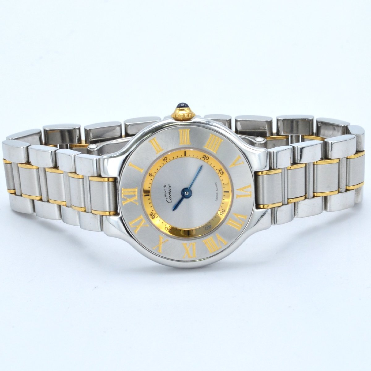 CARTIER 1340 Must 21 Vantianne W10073R6 Quartz Stainless Steel Silver Dial Women's Watch Vintage Pre-owned with Storage Box