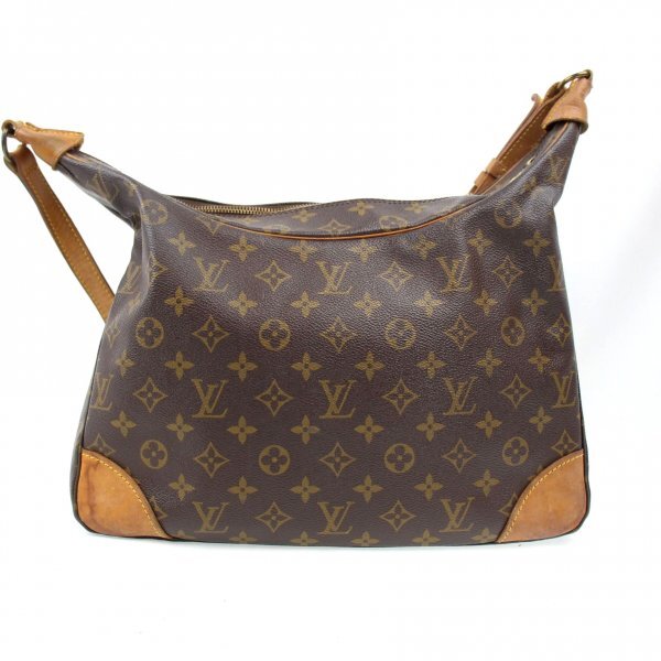 Louis Vuitton Boulogne 35 Shoulder Bag M51260 Monogram LV Leather Brown