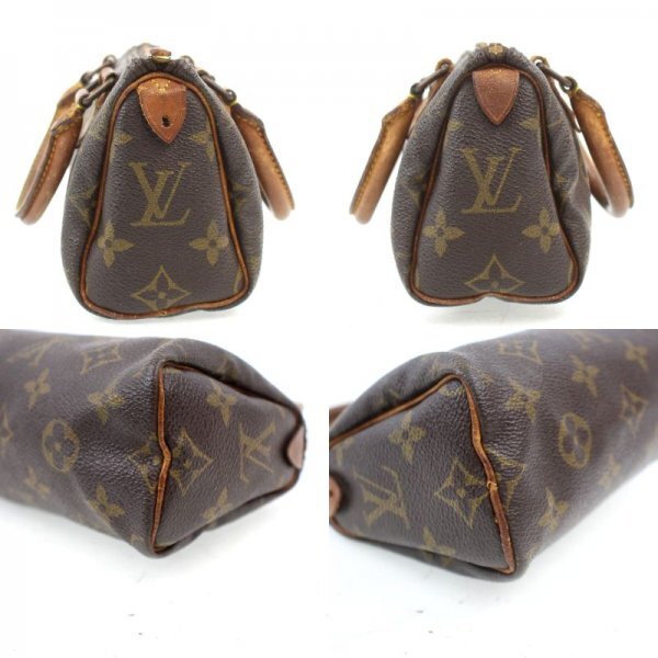 Louis Vuitton Mini Speedy M41534 Mini Handbag Monogram Brown