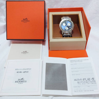 Hermès Clipper Chronograph CL1.910 Quartz Men's Watch